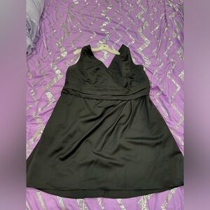 Satin black semi formal dress size 24